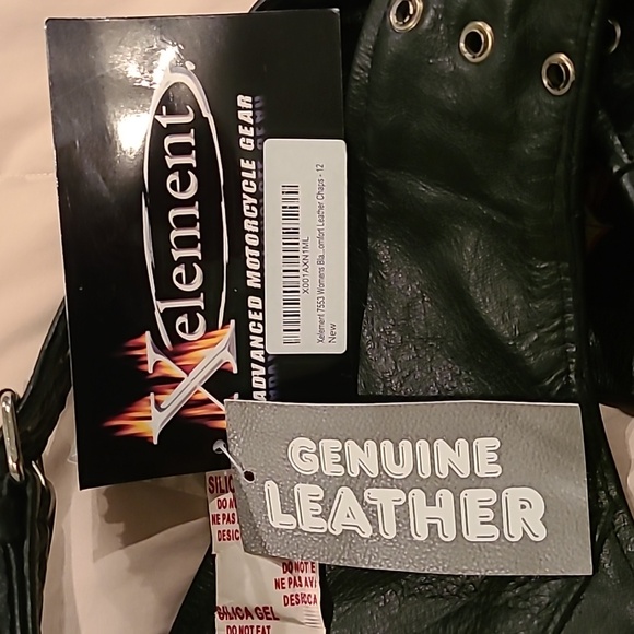 XELEMENT Motorcyle Leather Chaps - Picture 11 of 11